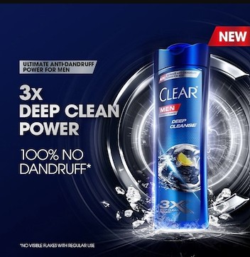 CLEAR MEN DEEP CLEANSE ANTI-DANDRUFF SHAMPOO (315ML)
