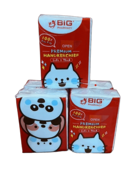 BIG PHARMACY SOFT THICK 3 PLY HANDKERCHIEF (8Sx10)