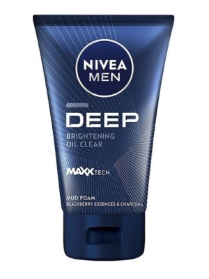NIVEA FOR MEN DEEP BRIGHTENING OIL CLEAR MUD FOAM [TWIN PACK 100G + 50G]