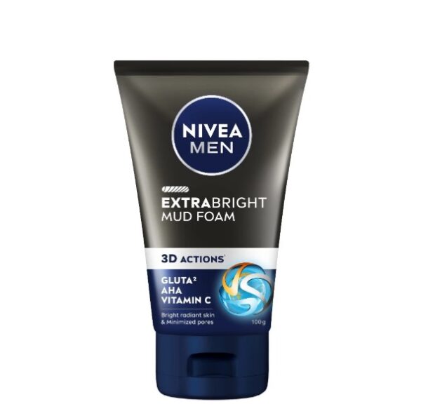 NIVEA FOR MEN EXTRA BRIGHT MUD FOAM 100G