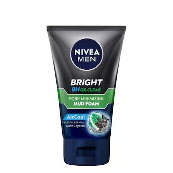 NIVEA FOR MEN WHITE OIL CLEAR MUD FOAM 100G