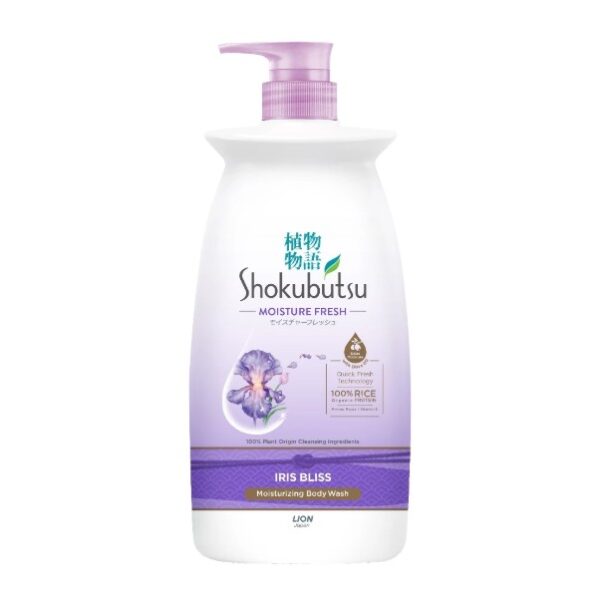 SHOKUBUTSU BODY WASH MOISTURE FRESH IRIS BLISS 900G