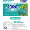 CUTIE COMPACT 3 PLY TOILET ROLLS (300 SHEETS x 10 ROLLS)