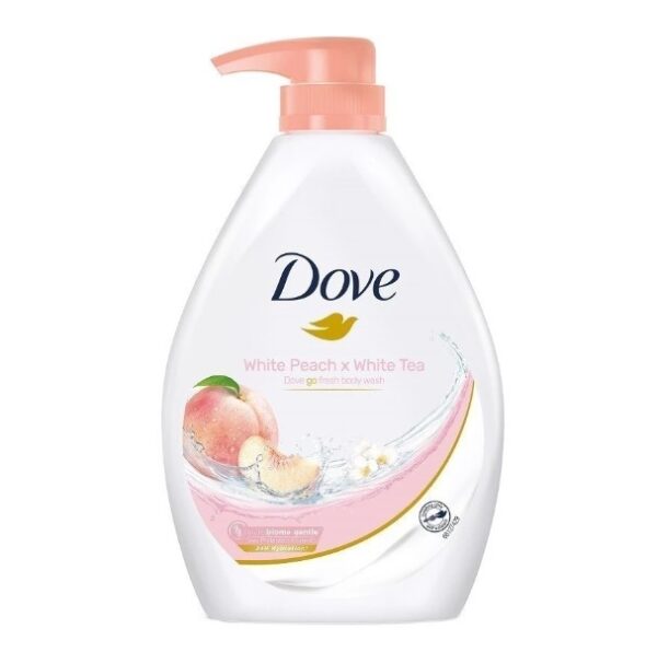 DOVE BODY WASH WHITE PEACH & WHITE TEA 1L