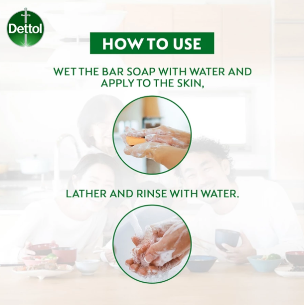 DETTOL ORIGINAL ANTIBACTERIAL BAR SOAP (100G X 4 PCS)