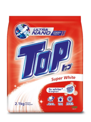 TOP POWDER LAUNDRY DETERGENT SUPER WHITE 2.1KG