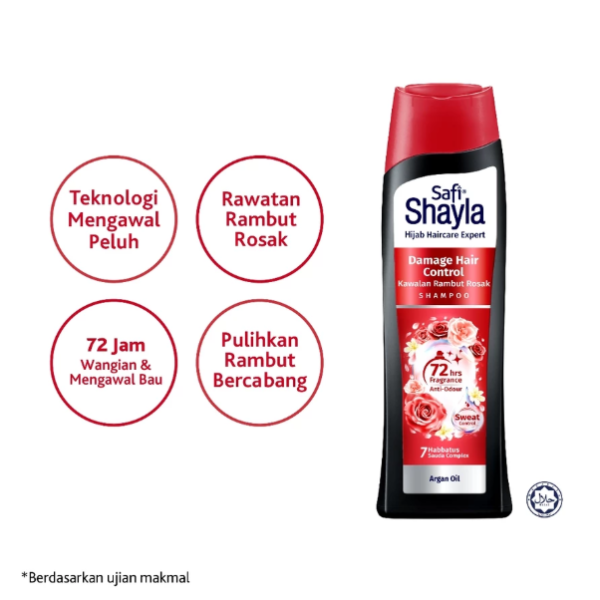 SAFI SHAYLA DAMAGED HAIR CONTROL SHAMPOO 320G | Repair weak damaged hair effectively